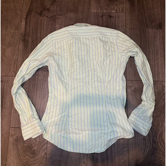 Ralph Lauren Women's Classic Light Green Slim Fit Button Up Preppy Shirt Size 6 - Picture 2 of 7